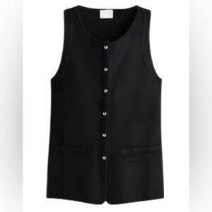 H&M Black Knit Vest Top
